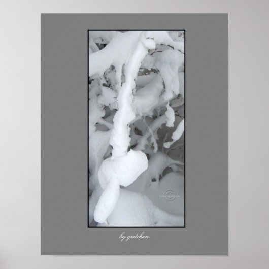 Winter Architecture Poster by gretchen ポスター (正面)