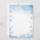 Winter Arctic Adventure 1st Birthday Animals Party 招待状 (裏面)