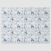 Winter Arctic Animals Cute Polar Animals Christmas 薄葉紙 (正面)
