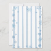 Winter Arctic Baby It’s Cold Outside Baby Shower 招待状 (裏面)
