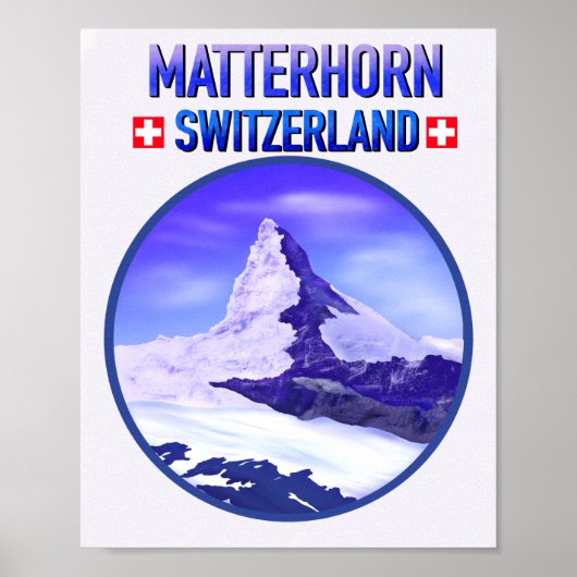Winter At Matterhorn Switzerland ポスター (正面)
