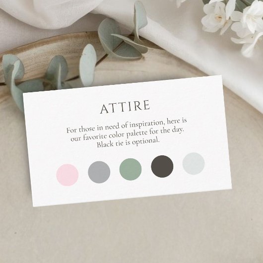 Winter Attire Dress Code Dots Enclosure Card エンクロージャーカード