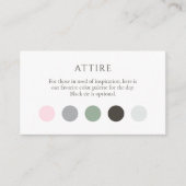 Winter Attire Dress Code Dots Enclosure Card エンクロージャーカード (正面)