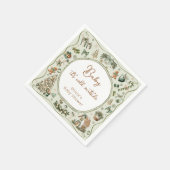 Winter Baby It's Cold Outside Baby Shower スタンダードカクテルナプキン (角)