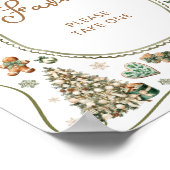 Winter Baby It's Cold Outside Baby Shower Favors ポスター (角)