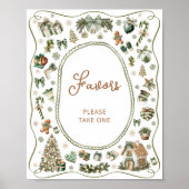 Winter Baby It's Cold Outside Baby Shower Favors ポスター (正面)