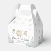 Winter Baby It's Cold Outside Baby Shower Snow フェイバーボックス (裏面サイド)