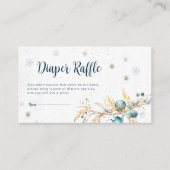 Winter Baby Its Cold Outside Diaper Raffle  エンクロージャーカード (正面)