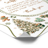 Winter Baby It's Cold Outside Diaper Raffle ポスター (角)