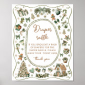 Winter Baby It's Cold Outside Diaper Raffle ポスター (正面)
