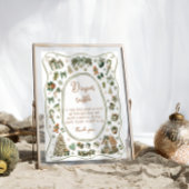 Winter Baby It's Cold Outside Diaper Raffle ポスター