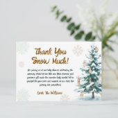 Winter Baby Shower サンキューカード (スタンド正面)