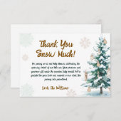 Winter Baby Shower サンキューカード (正面/裏面)