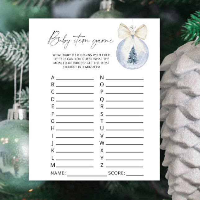 Winter Baby Shower - Baby Item Game (クリエイターアップロード済み)