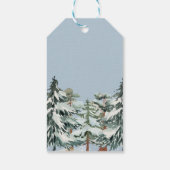 winter baby shower baby shower invitations ギフトタグ (裏面)