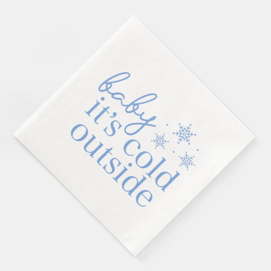 Winter Baby Shower Blue Baby It's Cold Outside (コーナー)
