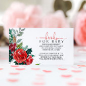 Winter Baby Shower Book for Baby Enclosure Card エンクロージャーカード