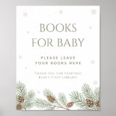Winter Baby Shower Books for Baby ポスター (正面)