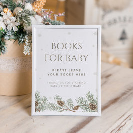 Winter Baby Shower Books for Baby ポスター