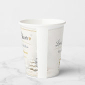 Winter Baby Shower Cups | Cozy Teddy Bear Décor 紙コップ (左)