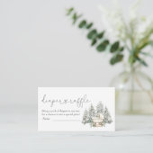 Winter Baby Shower Diaper Raffle Enclosure Card エンクロージャーカード (スタンド正面)