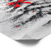 Winter Baby Shower Gift Table Sign – Editable Text ポスター (角)