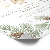 Winter Baby Shower Guess How Big is Her Belly Game ポスター (角)