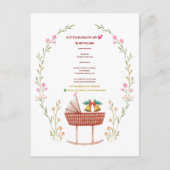  Winter Baby Shower Invitation - A Little Bundle  ポストカード (正面)