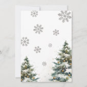 Winter Baby Shower Invitation, Christmas Baby 招待状 (裏面)