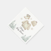 Winter Baby Shower It's Cold Outside Unisex Snow スタンダードカクテルナプキン (角)