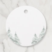 Winter Baby Shower It's Cold Outside Unisex Snow フェイバータグ (裏面)