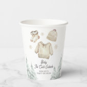Winter Baby Shower It's Cold Outside Unisex Snow 紙コップ (裏面)
