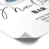 Winter baby shower \ Mom-osa bar Poster ポスター (角)