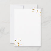 Winter baby shower rustic tree サンキューカード (裏面)