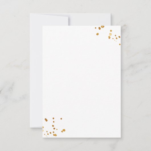 Winter baby shower rustic tree  サンキューカード (裏面)