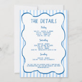 Winter Bachelorette Weekend Up To Snow Good 招待状 (裏面)