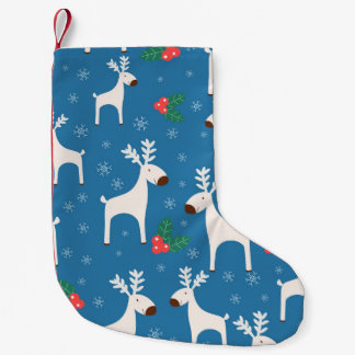 Winter background with deers ( seamless pattern)an スモールクリスマスストッキング