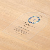 winter baptism アクリル招待状 (レイダウン)