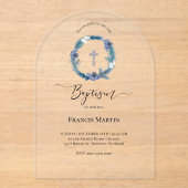 winter baptism アクリル招待状 (正面)