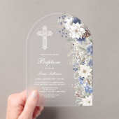 Winter Baptism Frosted アクリル招待状 (インサイチュ (ポータブル))