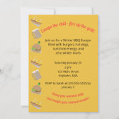 Winter Barbeque Invitation 招待状 (正面)