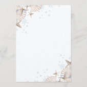 Winter Beach Theme 18th Birthday Party 招待状 (裏面)