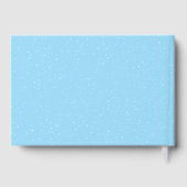 Winter Bear Blue Sleigh Baby Shower ゲストブック (裏面)