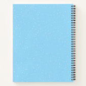 Winter Bear Blue Sleigh Baby Shower Guest Book ノートブック (裏面)