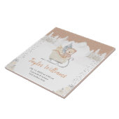 Winter Bear Brown Sleigh Birth Statistics タイル (側面)