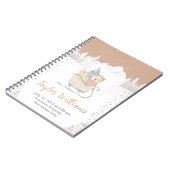 Winter Bear Brown Sleigh Birth Statistics ノートブック (左側)