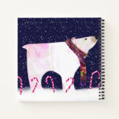 Winter Bear with Cookies Sketch Book ノートブック (裏面)
