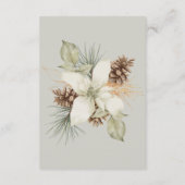 Winter Beige詳細RSVP Website 結婚's エンクロージャーカード (裏面)