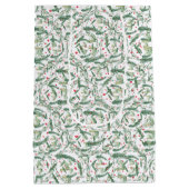 Winter Berries and branches Christmas Tissue Paper ミディアムペーパーバッグ (裏面)