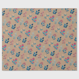 Winter berries and greenery Wrapping Paper roll ラッピングペーパー